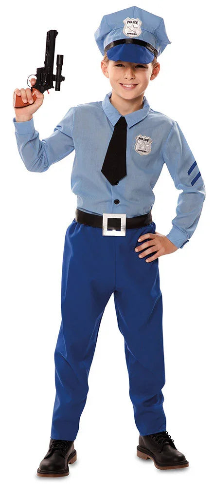 Disfraz de Policía Azul Infantil Policía EuroCarnavales